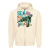 Sandshell sea you soon with sea turtle Zipper Hoodie - Artiststas