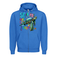 True Royal sea you soon with sea turtle Zipper Hoodie - Artiststas