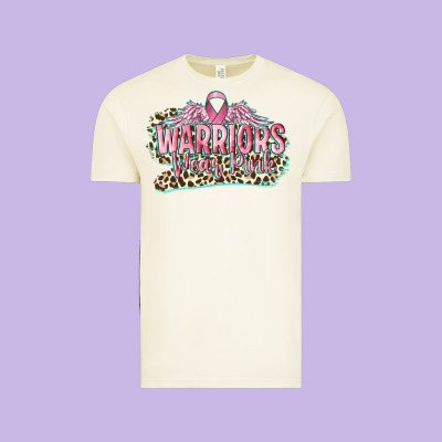 Warriors Wear Pink Breast Cancer Vintage Tee Designed By Cowgirlartshop