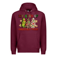Burgundy My kind of Christmas trees Premium Hoodie - RanaPortraitStore