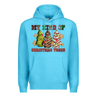 Ocean Blue My kind of Christmas trees Premium Hoodie - RanaPortraitStore