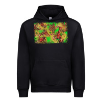 Black mardi gras crawfish and glitter background Urban Hoodie - AdoDesignShop