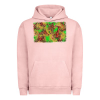 Pigment Salmon mardi gras crawfish and glitter background Urban Hoodie - AdoDesignShop
