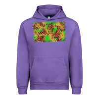 Tulip mardi gras crawfish and glitter background Urban Hoodie - AdoDesignShop