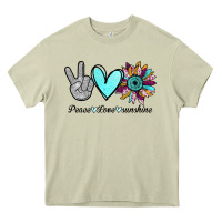 Mossy Peace Love Sunshine Heavy Core Tee - Bettercallsaul