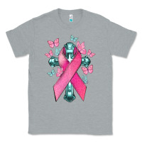 Heather Grey Cancer Cross Cancer Awareness Classic Tee - HowdyJamesFarm