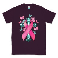 Plum Cancer Cross Cancer Awareness Classic Tee - HowdyJamesFarm