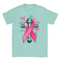 Seafoam Cancer Cross Cancer Awareness Classic Tee - HowdyJamesFarm