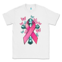 White Cancer Cross Cancer Awareness Classic Tee - HowdyJamesFarm