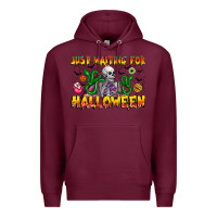 Burgundy Just Mating For halloween Premium Hoodie - CowhideDigitalArt