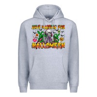 Heather Grey Just Mating For halloween Premium Hoodie - CowhideDigitalArt