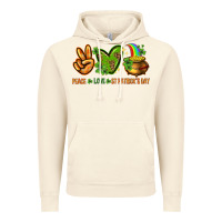Vintage Artic Peace Love St. Patrick's Day Vintage Hoodie - HowdyJamesFarm