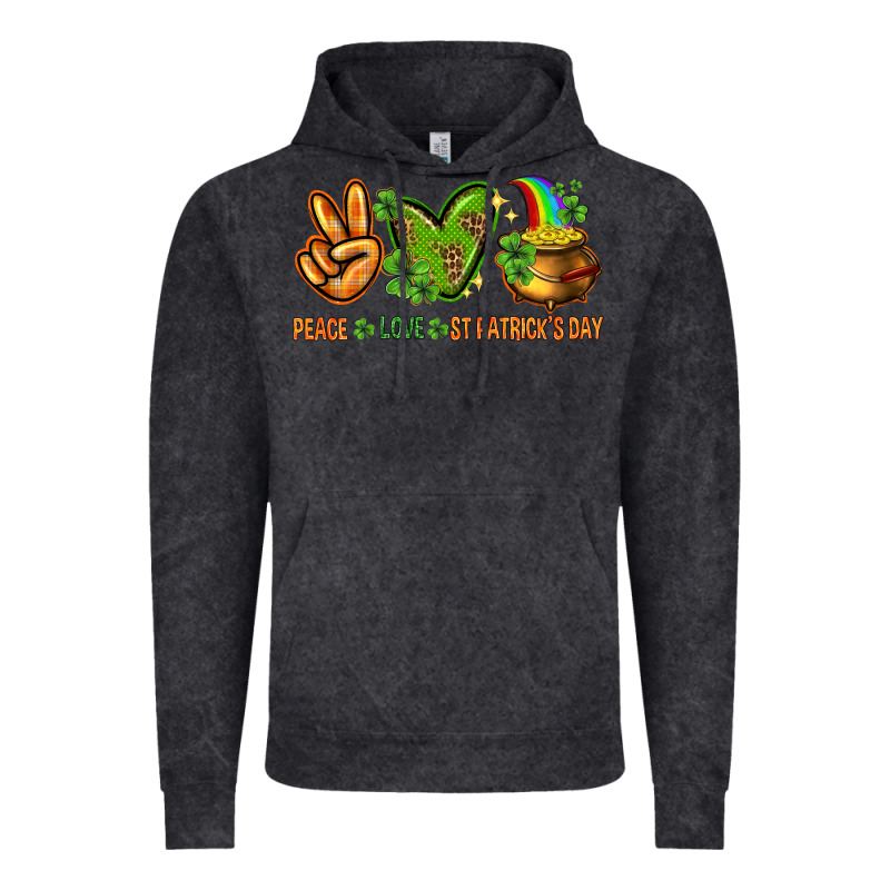 Peace Love St. Patrick's Day Vintage Hoodie by HowdyJamesFarm | Teevron