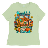 Matcha Thankful Blessed Ladies Tee - texasbilliewilder