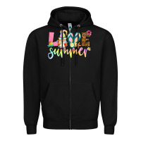 Black love summer with gnome Zipper Hoodie - Artiststas