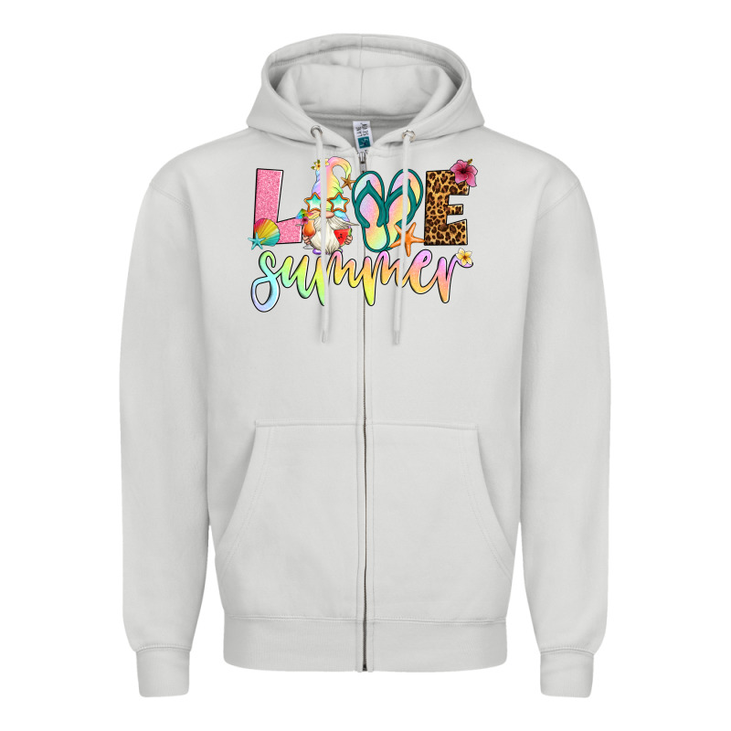 Love Summer With Gnome Zipper Hoodie by Artiststas | Teevron