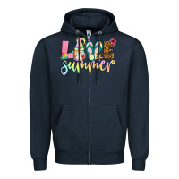 Navy love summer with gnome Zipper Hoodie - Artiststas