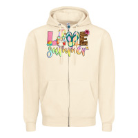 Sandshell love summer with gnome Zipper Hoodie - Artiststas