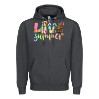 Smoke love summer with gnome Zipper Hoodie - Artiststas