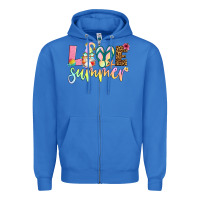 True Royal love summer with gnome Zipper Hoodie - Artiststas