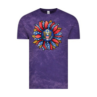 Cloud Purple american sunflower Vintage Tee - Jasminsmagicworld