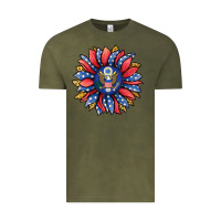 Vintage Olive american sunflower Vintage Tee - Jasminsmagicworld