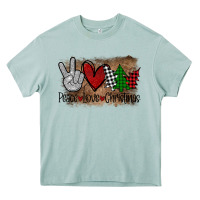 Peace Love Christmas Heavy Core Tee | Teevron