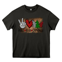 Asphalt Peace Love Christmas Heavy Core Tee - Bettercallsaul