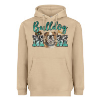 Mushroom bulldog mom Heavyweight Hoodie - BarkalooDesign