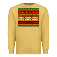 Antique Gold thunderbird bullskull Aztec pattern Premium Sweatshirt - BarkalooDesign