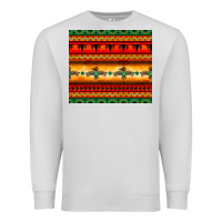 Dove Grey thunderbird bullskull Aztec pattern Premium Sweatshirt - BarkalooDesign