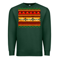 Sports Green thunderbird bullskull Aztec pattern Premium Sweatshirt - BarkalooDesign