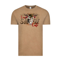 Vintage Coffee im snow cute Vintage Tee - CowGirlArtShop