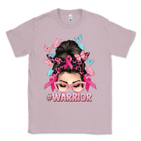 Lilac Warrior Cancer messy bun Cancer Awareness Classic Tee - HowdyJamesFarm