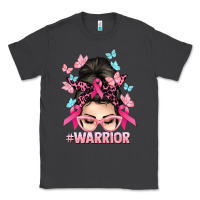 Smoke Warrior Cancer messy bun Cancer Awareness Classic Tee - HowdyJamesFarm