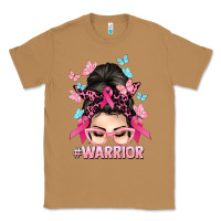 Warrior Cancer Messy Bun Cancer Awareness Classic Tee | Teevron