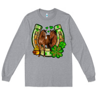 St. Patrick's Day Horse Horseshoe Long Sleeve Tee | Teevron