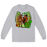 Moon Dust St. Patrick's Day horse horseshoe Long Sleeve Tee - OliviaCreatesArt