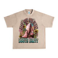 French Oak Keep your soul clean boots dirty Cowboy western Urban Heavy Tee - HowdyJamesFarm