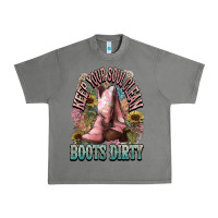 Tornado Keep your soul clean boots dirty Cowboy western Urban Heavy Tee - HowdyJamesFarm