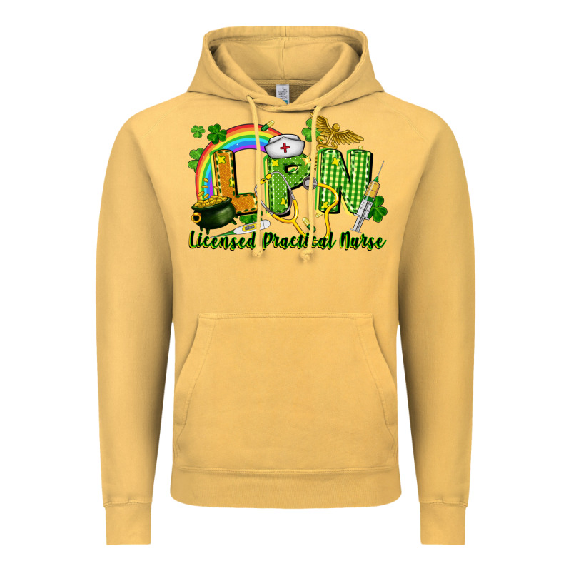 Lpn Licensed Practical Nurse St. Patrick's Day Vintage Hoodie by CowGirlArtShop | Teevron