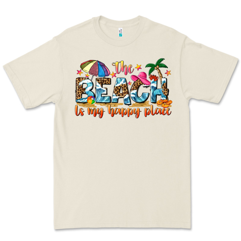 The Beach Is My Happy Place Premium Tee by NancyCooperArtShop | Teevron