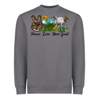 Storm peace love boer goat Heavyweight Sweatshirt - LillyAllenDesigns