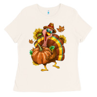 Bone Thanksgiving Turkey Ladies Tee - texasbilliewilder