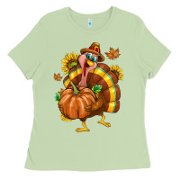 Matcha Thanksgiving Turkey Ladies Tee - texasbilliewilder