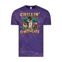 Cloud Purple chillin with my gnomies Vintage Tee - CowGirlArtShop