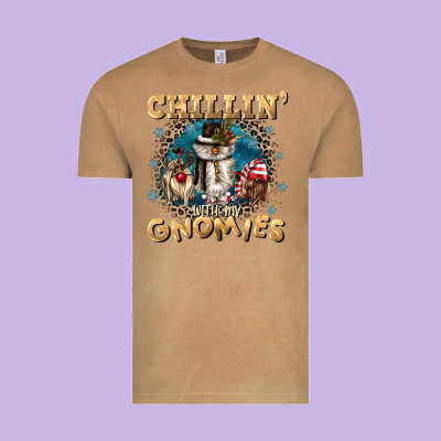 Chillin With My Gnomies Vintage Tee Designed By Cowgirlartshop