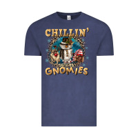 Vintage Denim chillin with my gnomies Vintage Tee - CowGirlArtShop