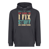 Smoke that's what i do   i fix stuff and i know things Heavyweight Hoodie - longCreatives