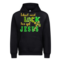Black i dont need luck i have got jesus Urban Hoodie - AdoDesignShop